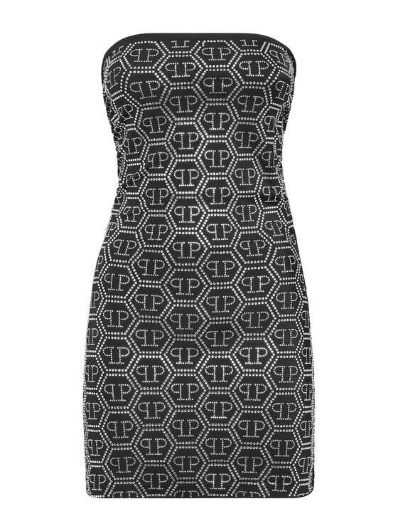 PHILIPP PLEIN PHILIPP PLEIN Sukienka codzienna 25011 Czarny Basic Fit