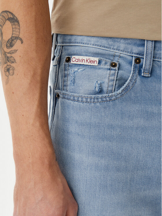 Calvin Klein Jeans Calvin Klein Jeans Blugi 90's LV04RB706G Albastru Straight Fit