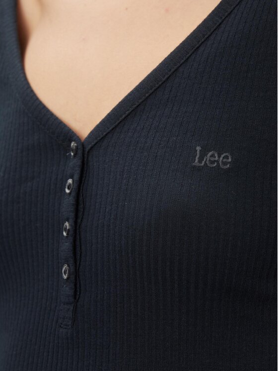 Lee Lee Μπλουζάκι 112341572 Μαύρο Slim Fit