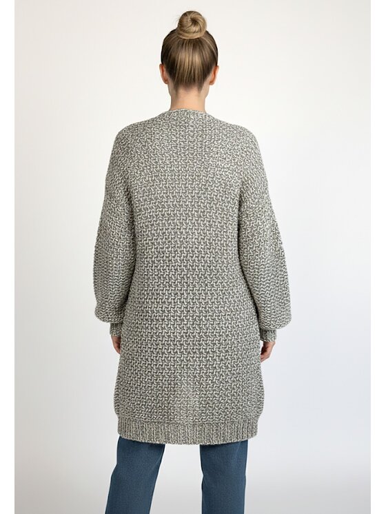 FIGL FIGL Ζακέτα M1277 Γκρι Regular Fit
