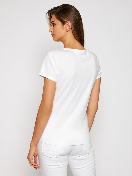 Liu Jo Liu Jo Tričko WF0340 J0166 Biela Regular Fit