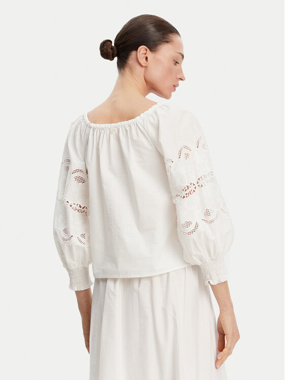 Liu Jo Liu Jo Blúzka WA5257 T4853 Biela Relaxed Fit
