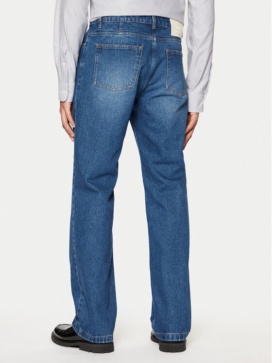 AMI Paris AMI Paris Jeansy UTR500.DE0025 Niebieski Straight Leg