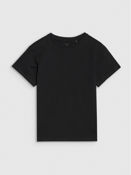 4F 4F T-Shirt 4FJWMM00TTSHM2330 Μαύρο Regular Fit