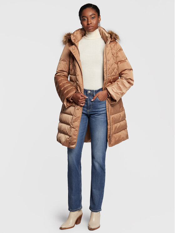 Guess Guess Vatovaná bunda Lolie W2BL61 WEX52 Hnedá Regular Fit