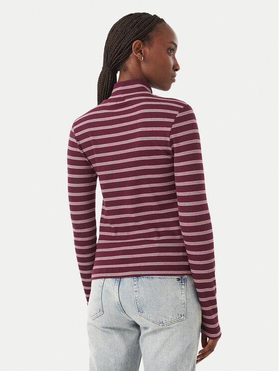 Tommy Jeans Tommy Jeans Bluse Essential DW0DW19830 Violett Slim Fit