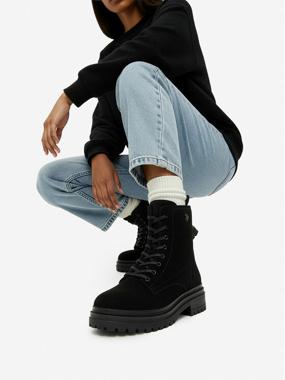 U.S. Polo Assn. U.S. Polo Assn. Зимни обувки CEO-VIZAG002W/EL1 Черен