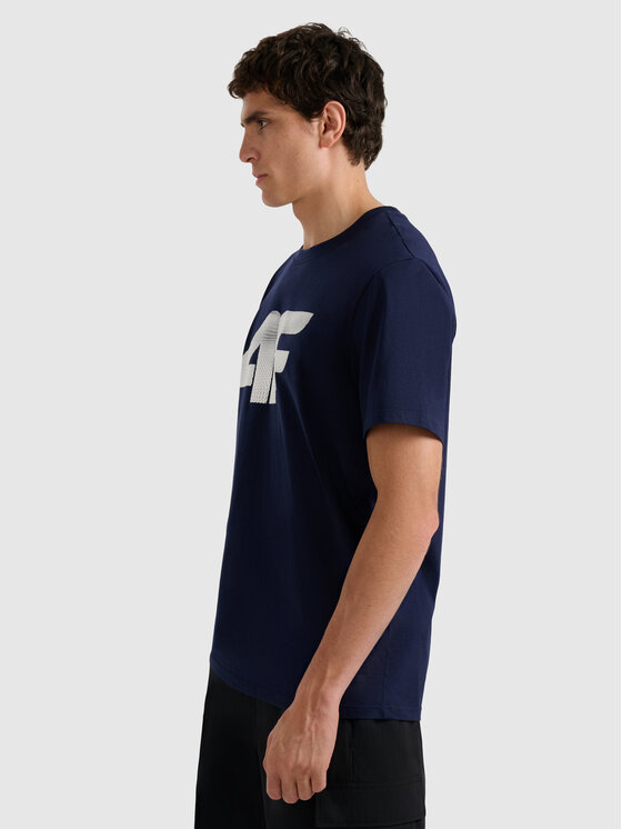 4F 4F T-Shirt NOS Granatowy Regular Fit