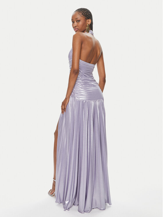Babylon Babylon Sukienka wieczorowa MF200U Fioletowy Regular Fit
