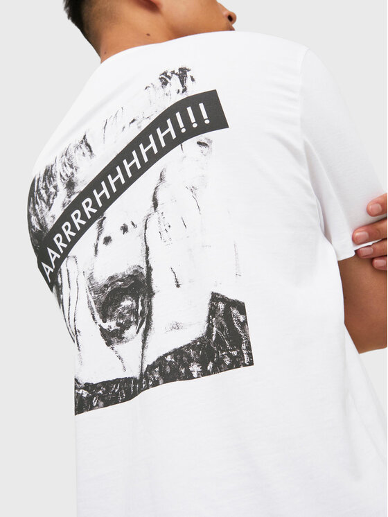 Jack & Jones Jack & Jones T-Shirt Home 12222006 Biały Regular Fit