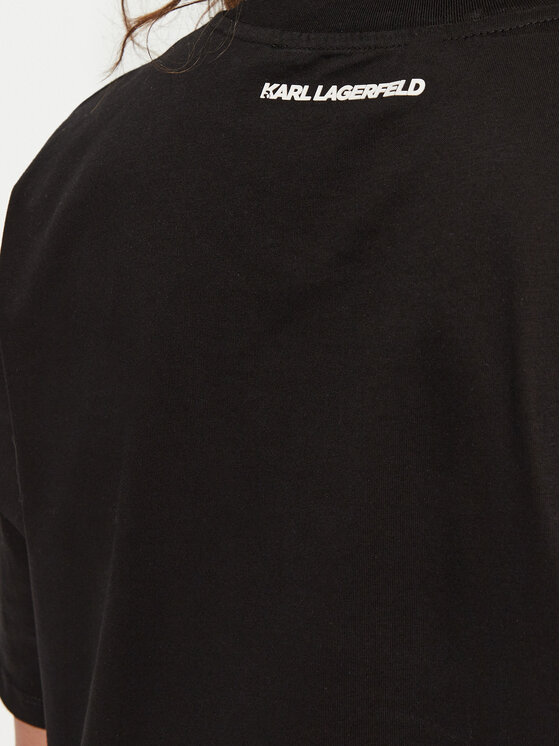 KARL LAGERFELD KARL LAGERFELD T-Shirt A1W17074 Černá Regular Fit