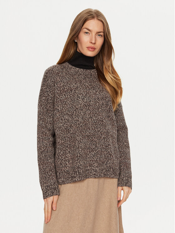 Weekend Max Mara Džemper Moxa 2425366252 Smeđa Oversize