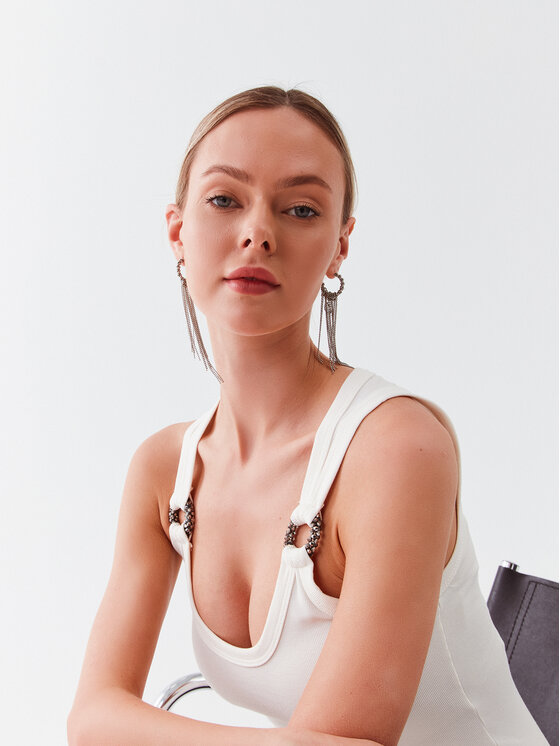 Guess Guess Повсякденна сукня Christina W3GK24 KAQL2 Écru Slim Fit