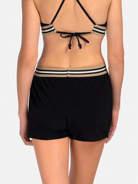 Miss Lou Miss Lou Shorts da mare O-AB1-CZ Nero