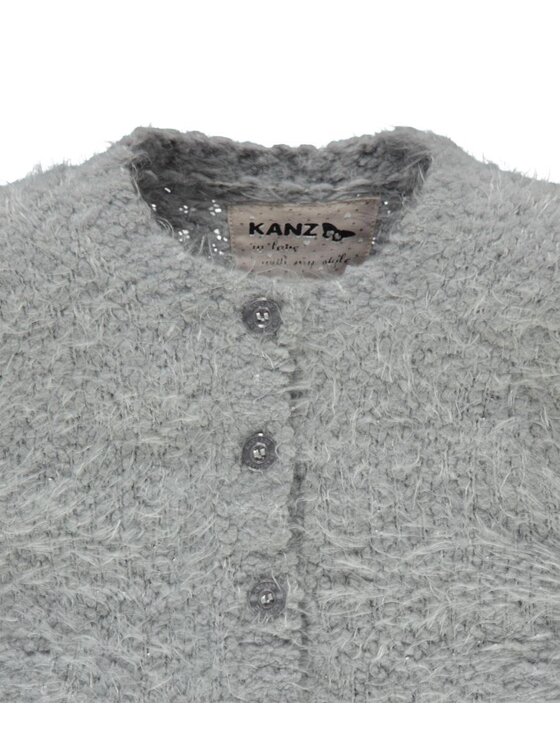 Kanz Kanz Sweter 1726819-8210 Szary Basic Fit