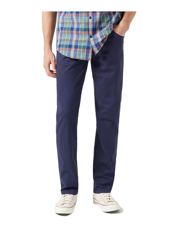 Wrangler Wrangler Spodnie materiałowe 112350802 Granatowy Regular Fit