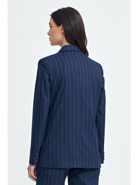 NIFE NIFE Marynarka Z71 Granatowy Oversize