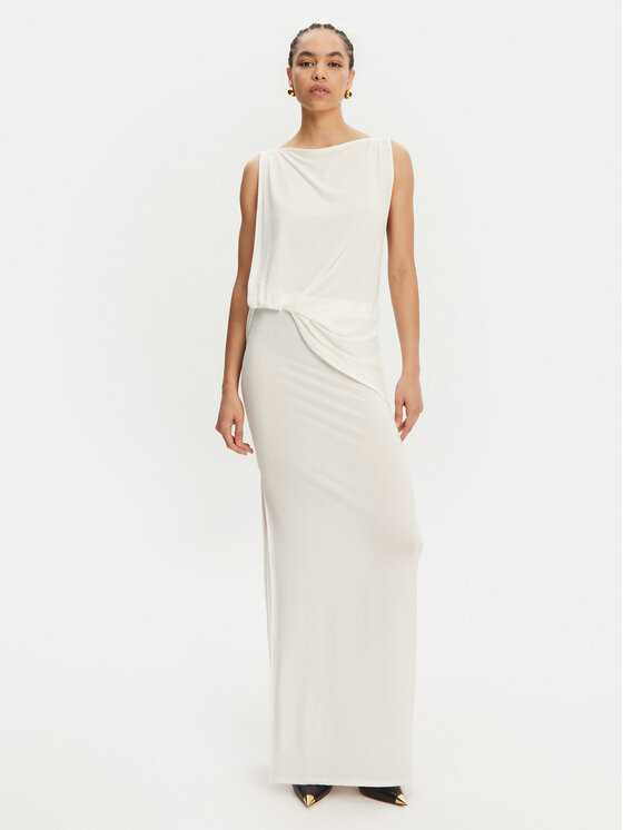 JACQUEMUS JACQUEMUS Õhtune kleit La Robe Peplo Longue 25E251DR2302381 100 Valge Regular Fit