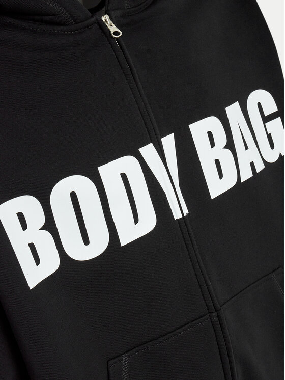 2005 2005 Džemperis ar kapuci Unisex Body Bag Melns Oversize