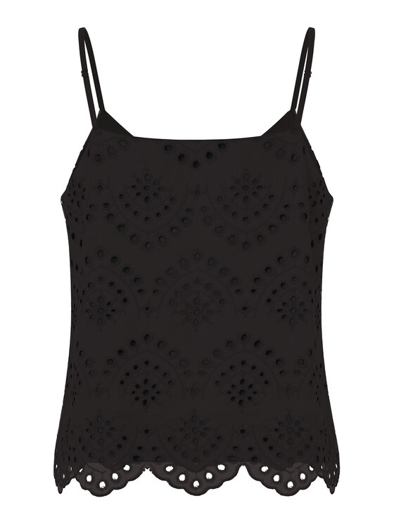 Pieces Pieces Top Vilde 17156563 Czarny Regular Fit