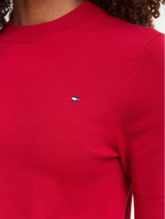 Tommy Hilfiger Tommy Hilfiger T-Shirt WW0WW49705 Rot Slim Fit