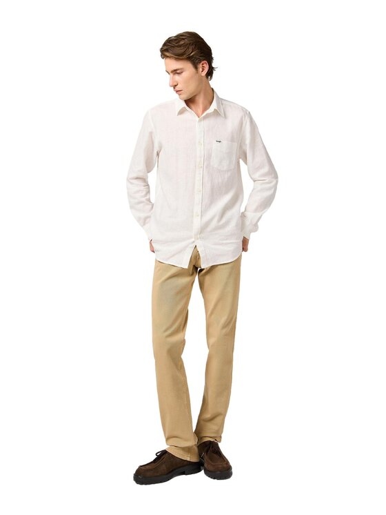 Wrangler Wrangler Jeansy 112362436 Beżowy Straight Leg