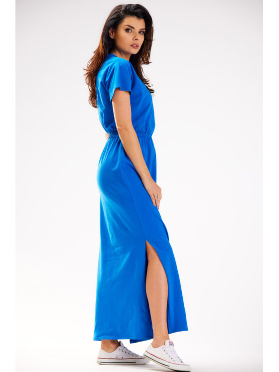 Infinite You Infinite You Sukienka letnia M290 Niebieski Basic Fit