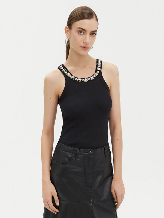 PINKO Top 105378 A2P9 Čierna Regular Fit