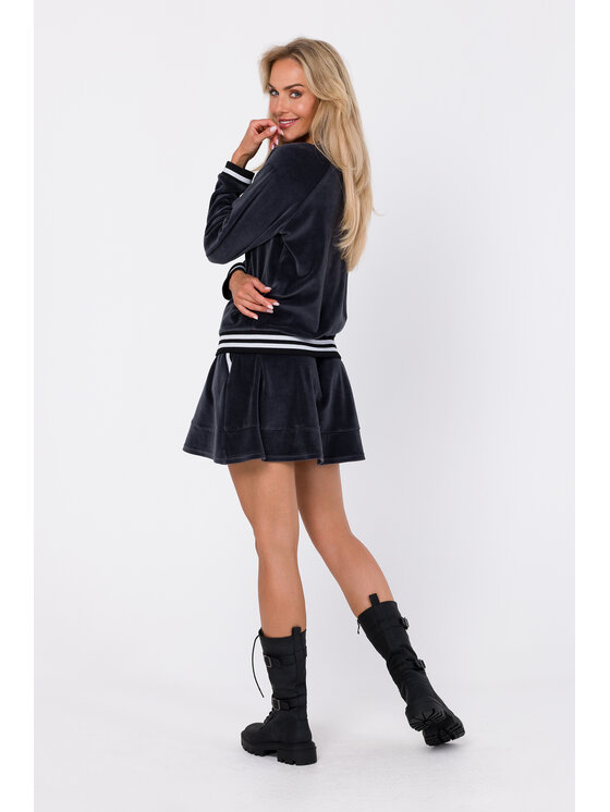 Made of Emotion Made of Emotion Mikina M766 Šedá Modern Fit
