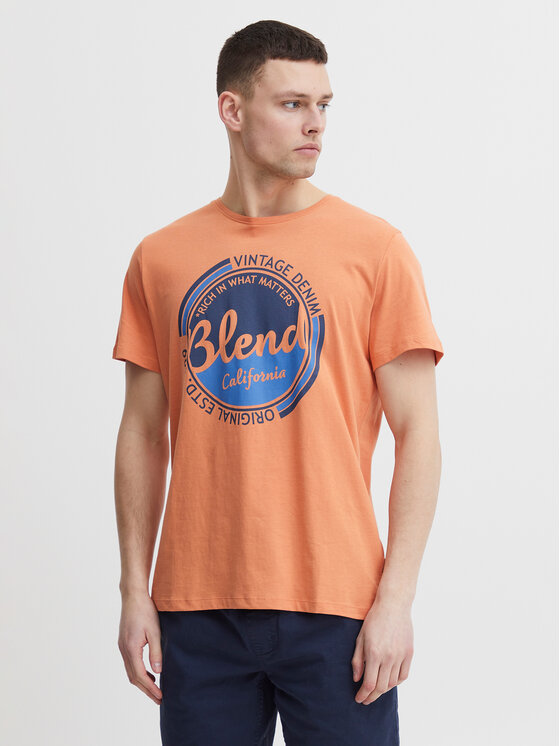 Blend T-shirt 20715308 Arancione Regular Fit, taglia : M