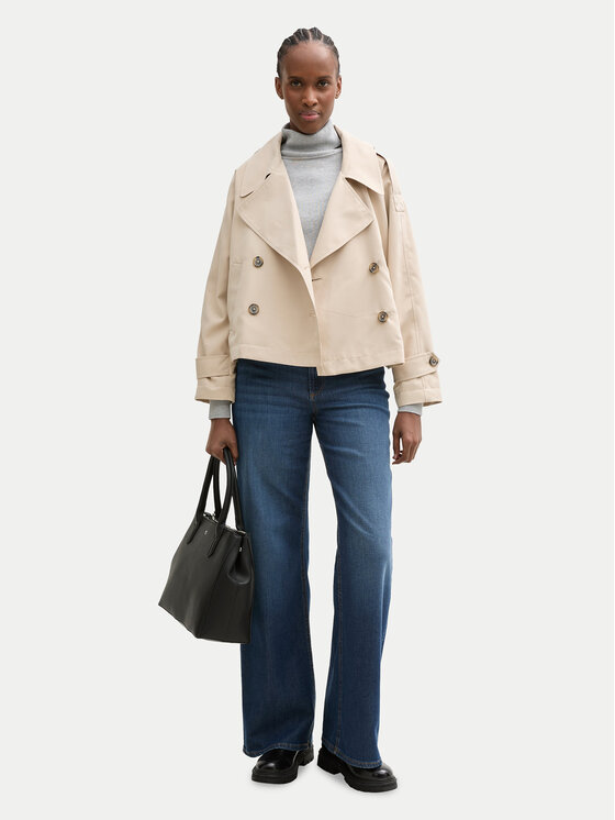 Tom Tailor Denim Tom Tailor Denim Trenčkot 1045530 Béžová Loose Fit