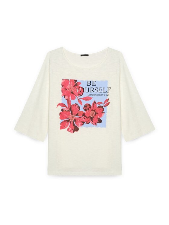 Fiorella Rubino Fiorella Rubino T-shirt G094L008381N011 Bianco Regular Fit