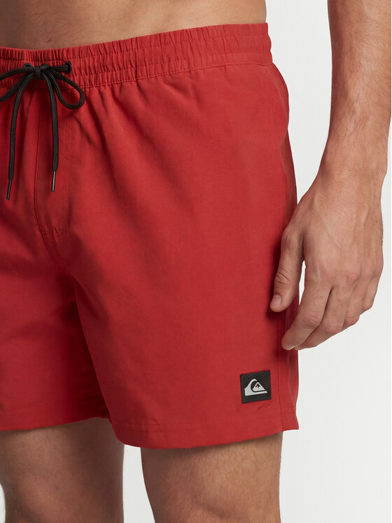 Quiksilver Quiksilver Szorty kąpielowe Everyday Solid Volley 15 EQYJV04120 Czerwony Regular Fit