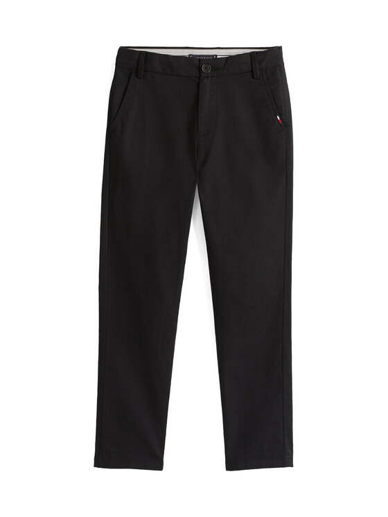 Tommy Hilfiger Tommy Hilfiger Chino hlače 1985 KB0KB09638 S Črna Slim Fit