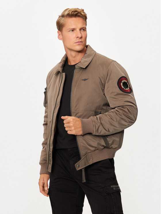 Aeronautica Militare Bomber 242AB2190CT3376 Smeđa Regular Fit