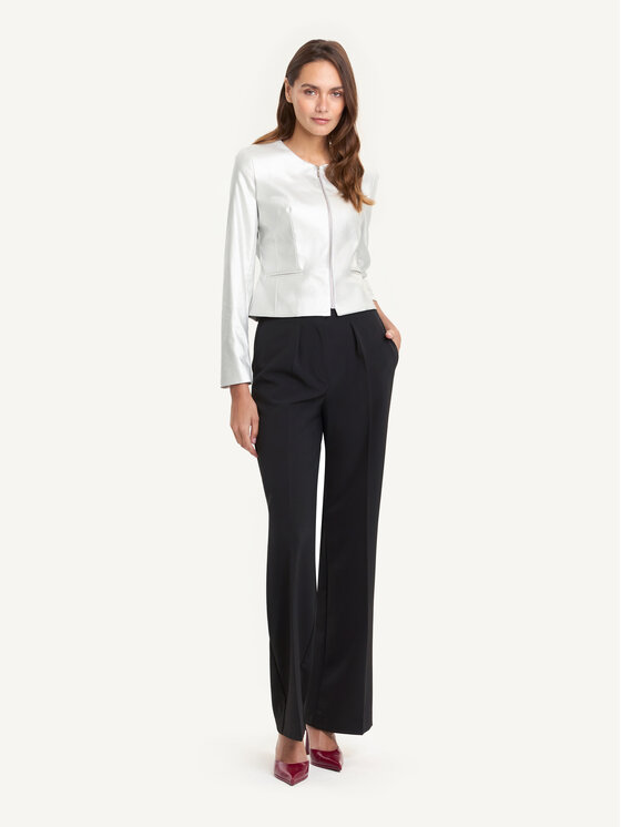 KMX KMX Marynarka 107660019 Srebrny Fitted Fit