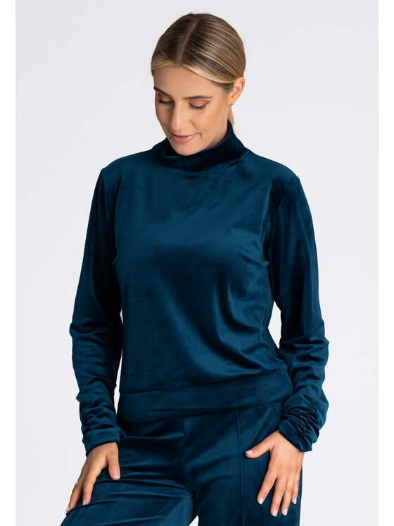 FIGL FIGL Bluza M967 Niebieski Regular Fit