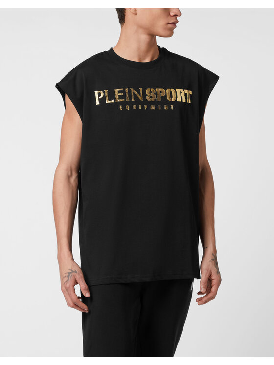 Plein Sport Plein Sport Tank top 24099 Czarny Regular Fit