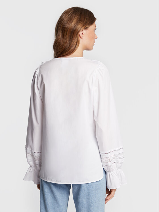 Blusa Raro 71140822 Bianco Relaxed Fit