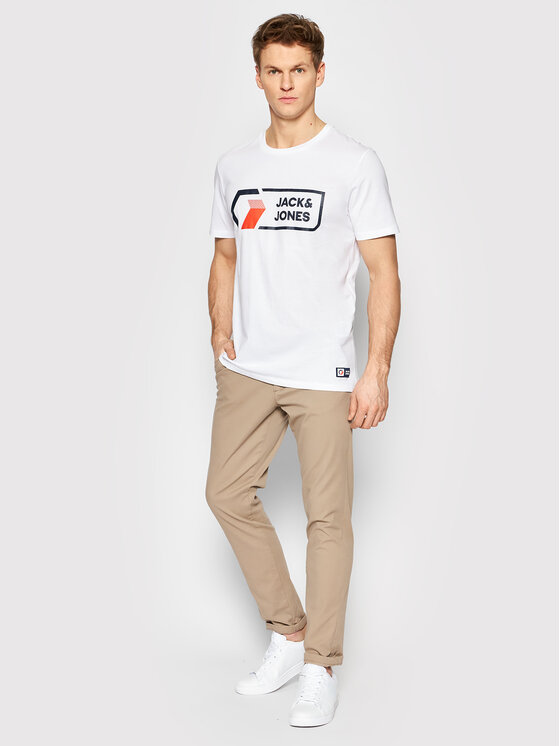 T-shirt Logan 12204902 Bianco Regular Fit