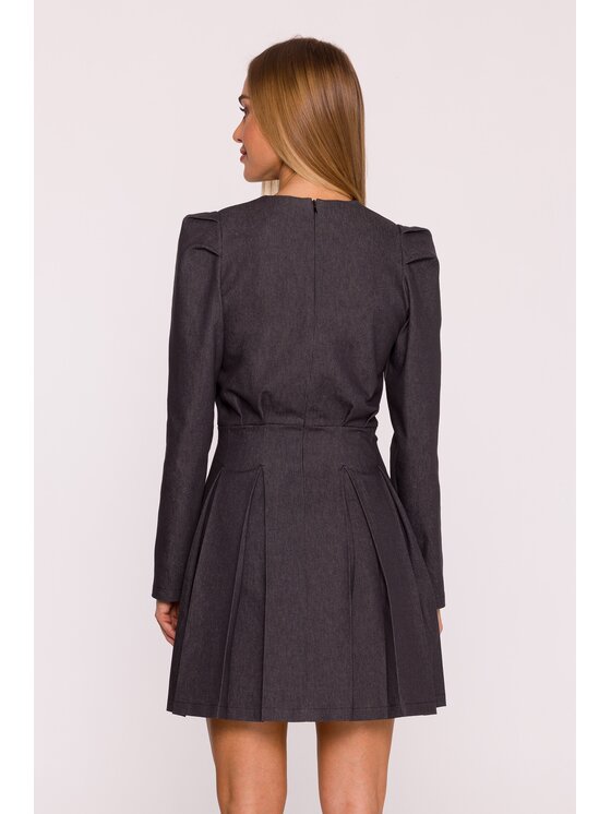 Made of Emotion Made of Emotion Sukienka wieczorowa M884 Czarny Modern Fit