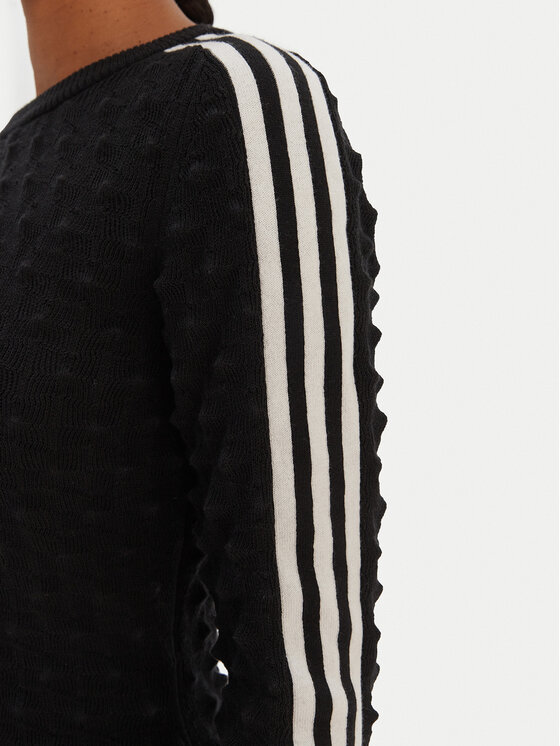 adidas adidas Sveter Solid Spike KS6460 Čierna Slim Fit