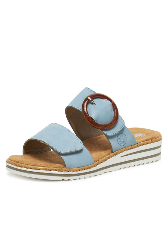 Rieker Rieker Pantoletten V0692-10 Blau