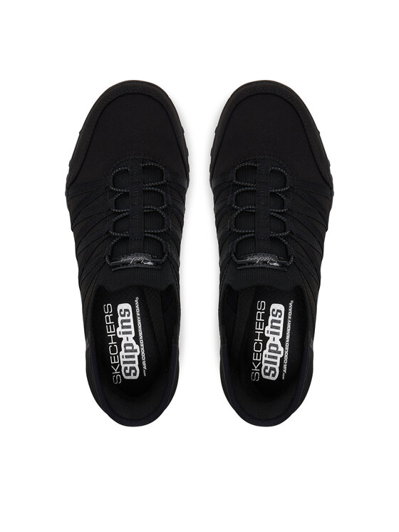 Skechers Skechers Sneakersy Breathe Easy - Roll With Me 100593/BBK Czarny