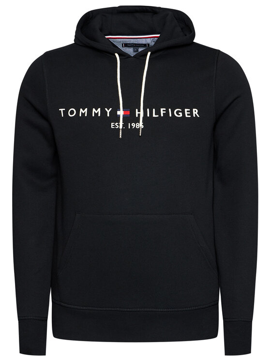 Tommy Hilfiger Tommy Hilfiger Džemperis Core Logo MW0MW10752 Juoda Regular Fit