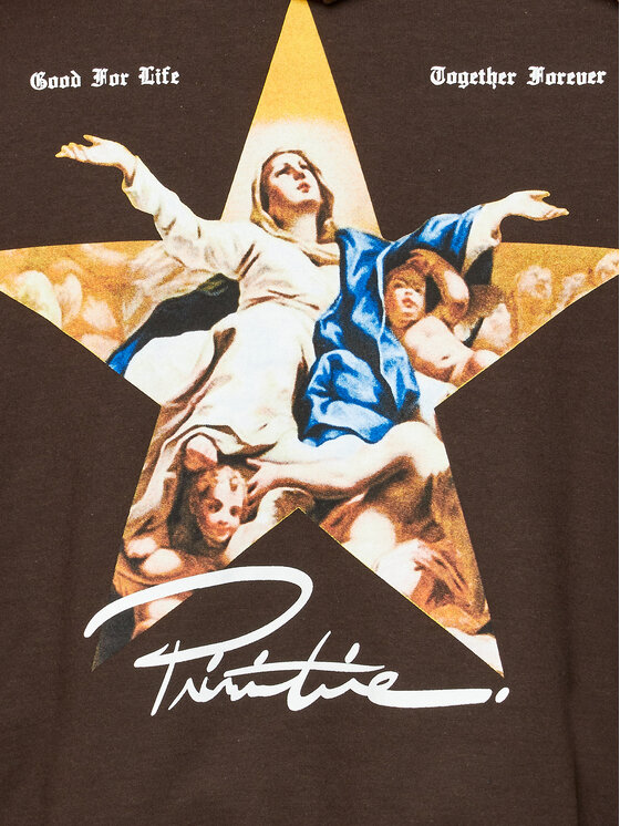 Primitive Primitive Суитшърт Open Arms PAPFA2312 Кафяв Regular Fit