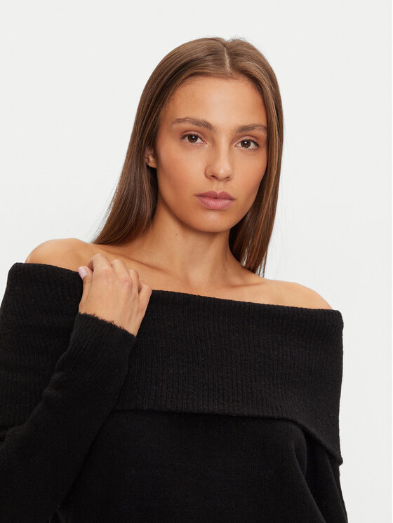 Brave Soul Brave Soul Sweater LK-248EVERLYNA Fekete Regular Fit