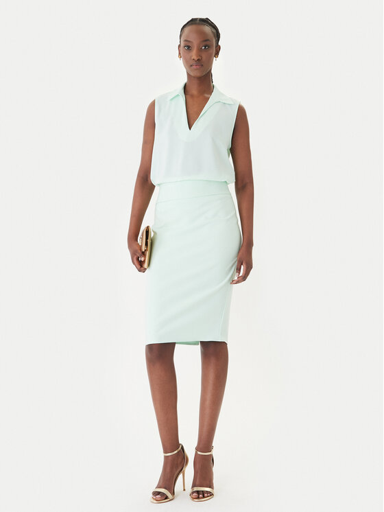 Rinascimento Rinascimento Särkpluus CFC0127446003 Roheline Regular Fit