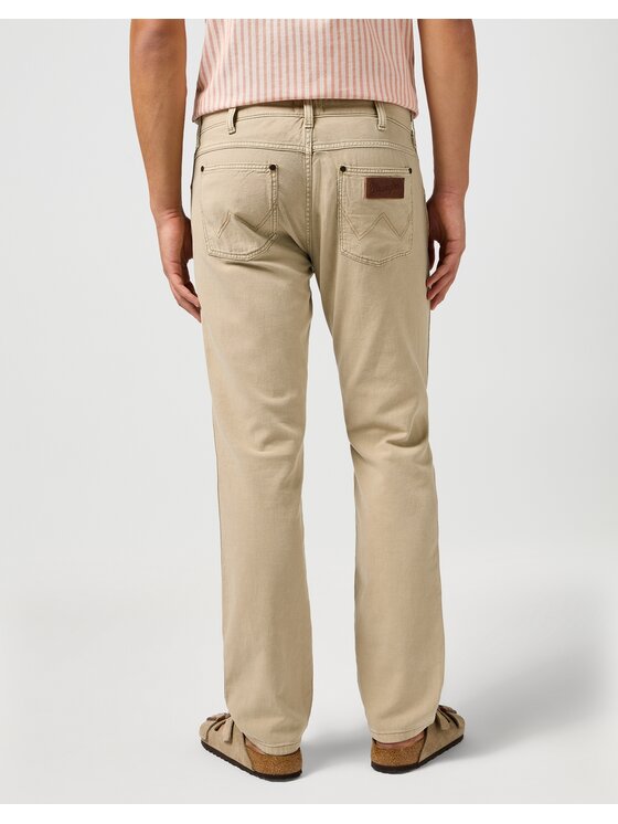 Wrangler Wrangler Jeansy GREENSBORO Beżowy Straight Fit