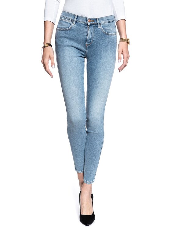 Wrangler Wrangler Jeans HIGH SKINNY Blu Skinny Fit